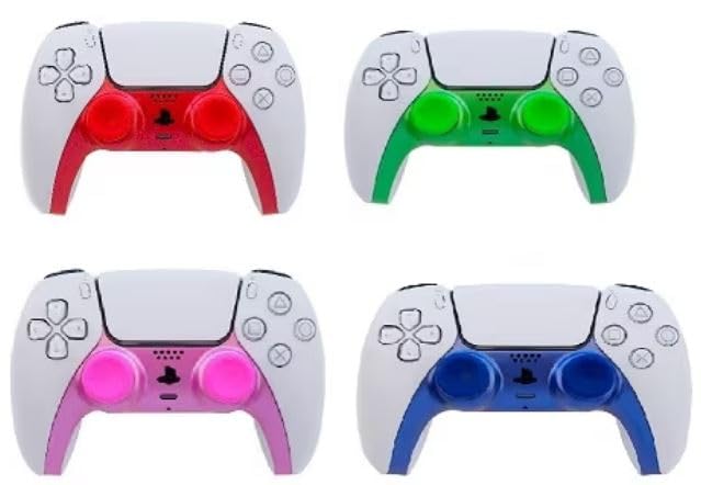 IMP DualSense Controller Styling Kit (4 PK) - Faceplate Shell & Thumbs Grips (Blue/Green/Pink/Red) 4 Pack /PS5