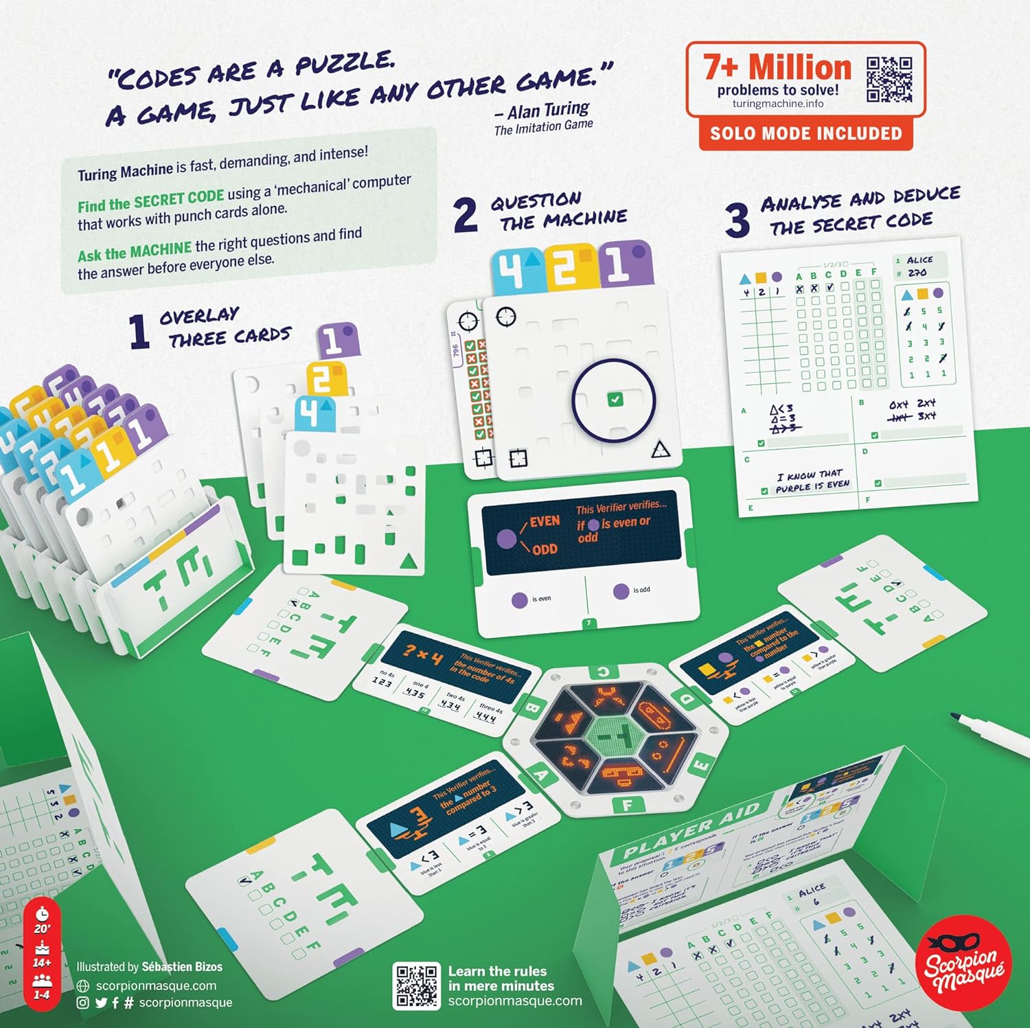 Scorpion Masqué | Turing Machine | Strategy Game | Ages 14+ | 1-4 Players | 45 Minutes Playing Time