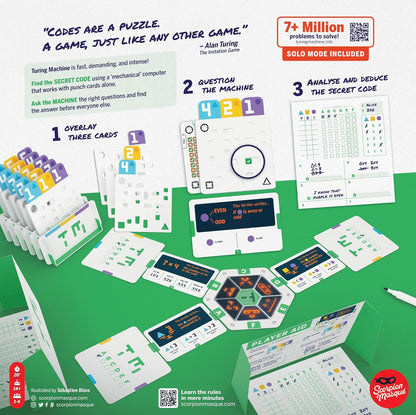 Scorpion Masqué | Turing Machine | Strategy Game | Ages 14+ | 1-4 Players | 45 Minutes Playing Time