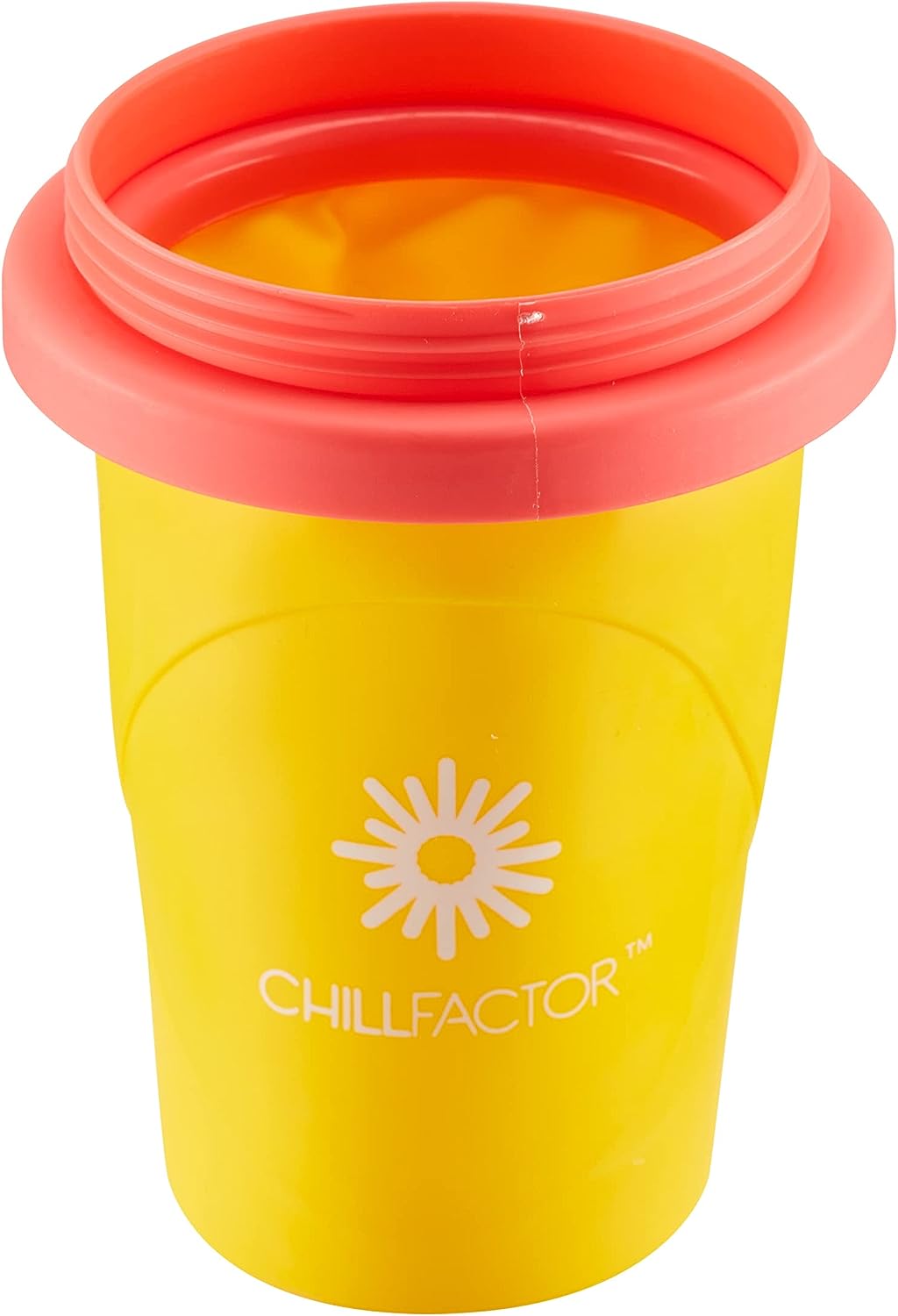ChillFactor Slushy Maker Mango Mania-Taza Reutilizable caseros. Juguete de Cocina para Hacer granizados, Color Rosso, Talla única (Character Options LTD 07950