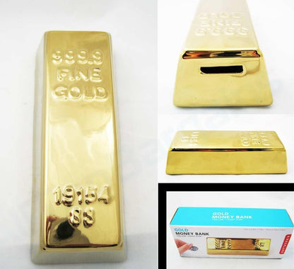 Ceramic Gold Bar Coin Bank (Pb17)