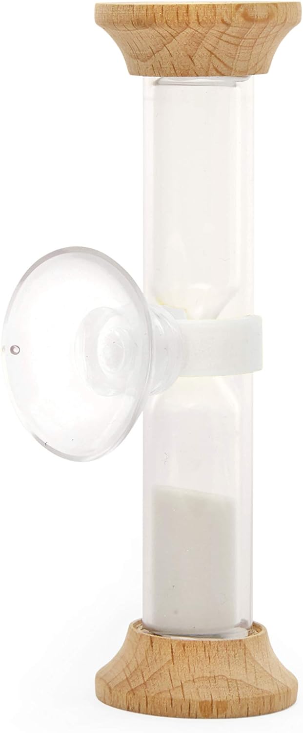 Kikkerland - 5 Minutes Shower Timer - Hourglass with suction cup for the shower.