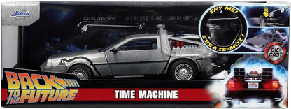 Jada Toys Time Machine Back to The Future 1, 1:24, Color Plata (253255038