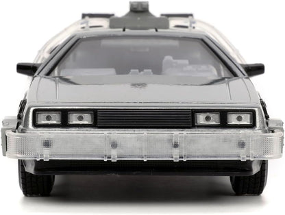 Jada Toys Time Machine Back to The Future 1, 1:24, Color Plata (253255038