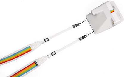 Polaroid - Camera Strap Flat For Polaroid Cameras - Rainbow White