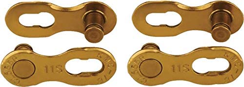 KMC Unisex – Erwachsene 11R Ti-N Kettenverschlussglied für 11-fach Ketten, gold,