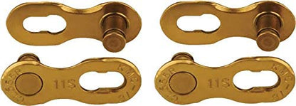 KMC Unisex – Erwachsene 11R Ti-N Kettenverschlussglied für 11-fach Ketten, gold,