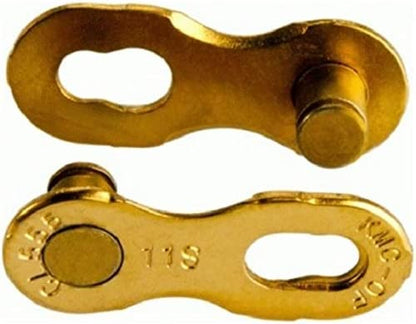 KMC Unisex – Erwachsene 11R Ti-N Kettenverschlussglied für 11-fach Ketten, gold,