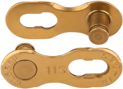 KMC Unisex – Erwachsene 11R Ti-N Kettenverschlussglied für 11-fach Ketten, gold,
