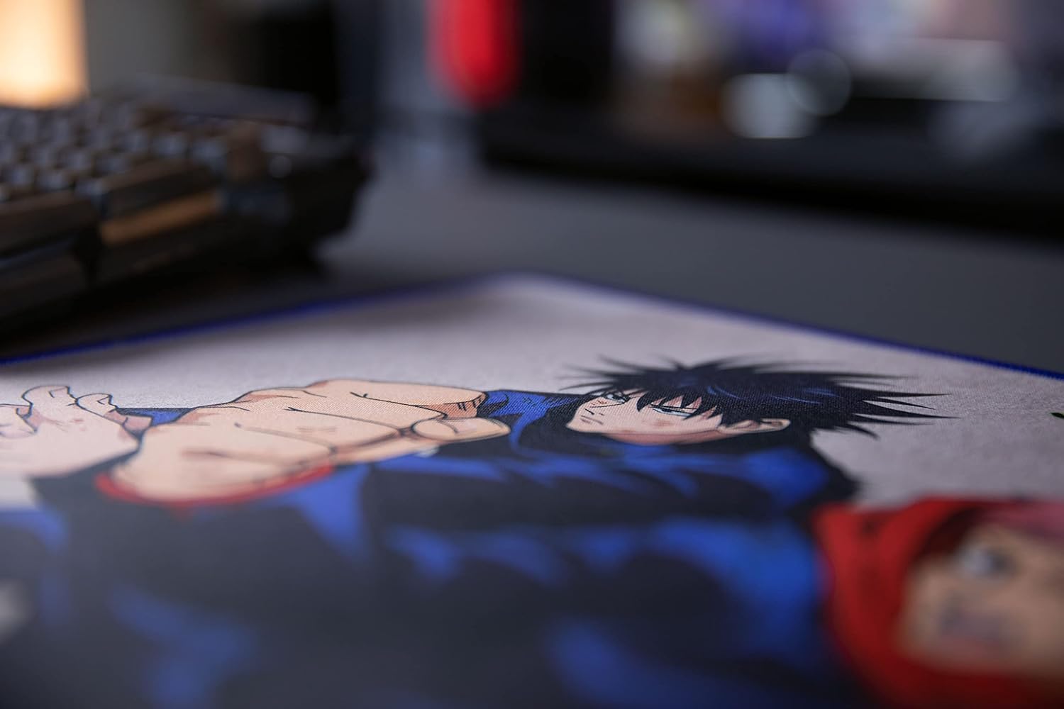 Konix Jujutsu Kaisen Gaming-Mauspad 32 x 27 cm - rutschfeste Basis - Motiv Megumi und Yuji