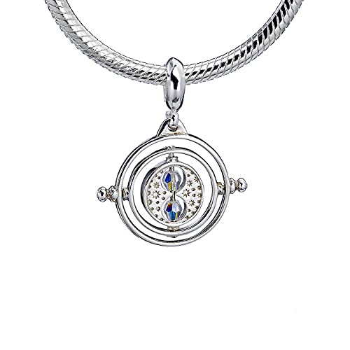 Sterling Silver Time Turner slider charm Embellished with Swarovski® Crystals
