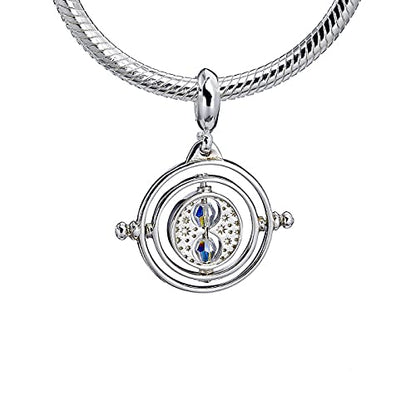 Sterling Silver Time Turner slider charm Embellished with Swarovski® Crystals