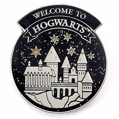 Official Harry Potter Welcome To Hogwart's Pin Badge by The Carat Shop