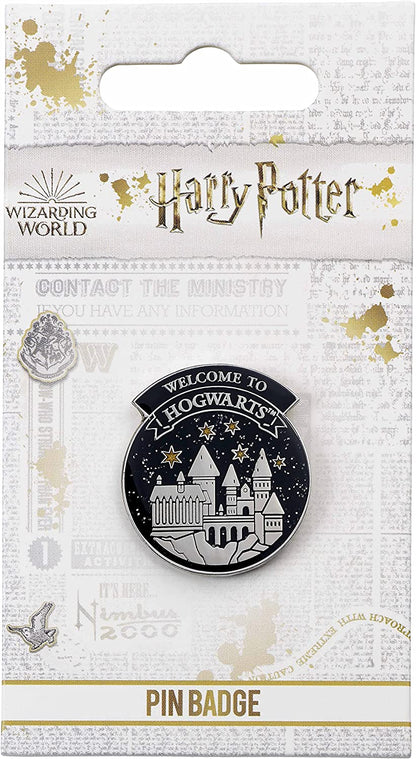 Official Harry Potter Welcome To Hogwart's Pin Badge by The Carat Shop