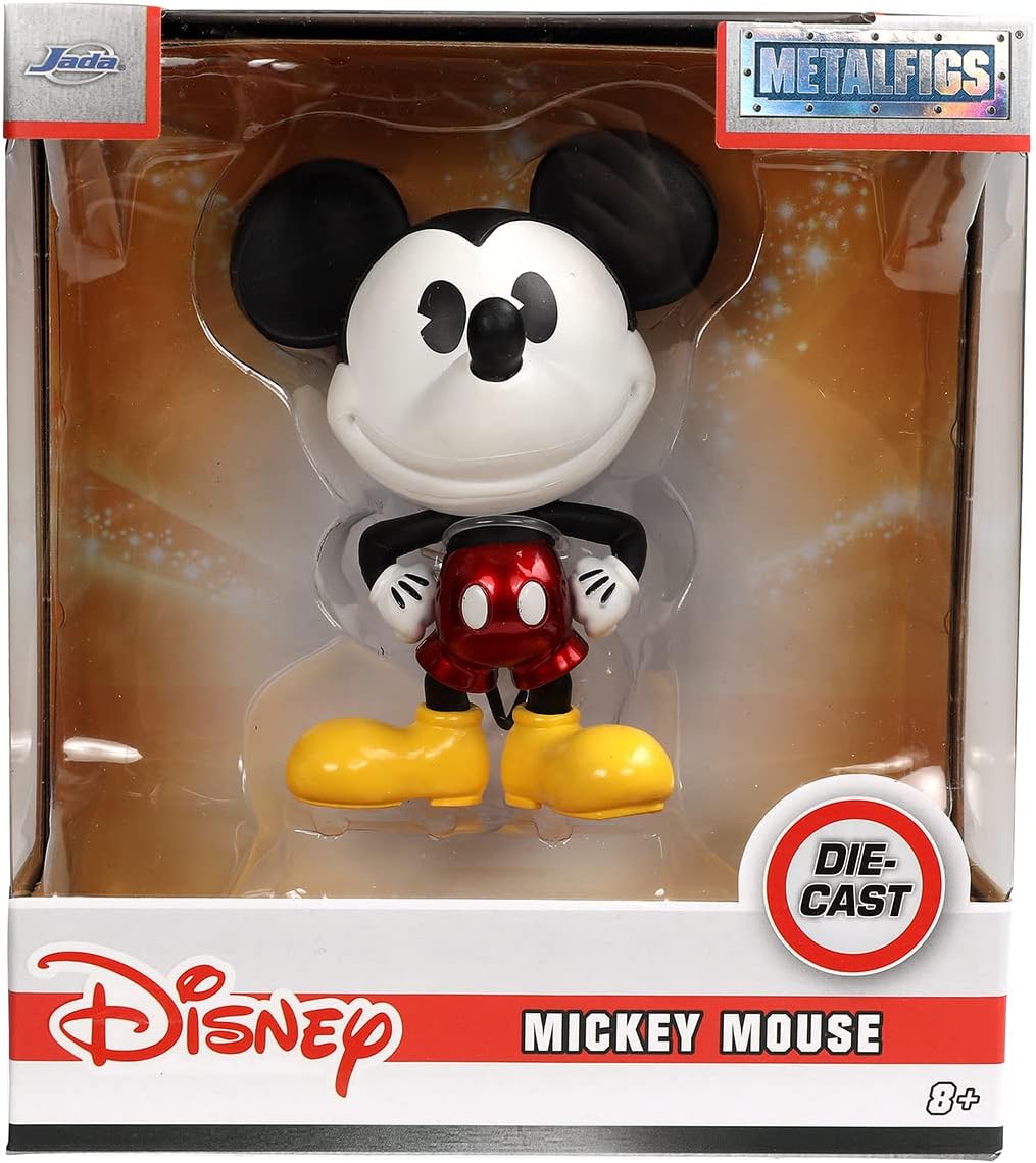 Jada- Mickey Mouse- Figura Metal Mickey 10cm, Licencia Oficial Disney (253071000)