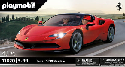 PLAYMOBIL 71020 Ferrari SF90 Stradale mit Lichteffekten, Supersportwagen, Sammlerstück für Autofans, Spielzeug für Sammler und Kinder ab 5 Jahren