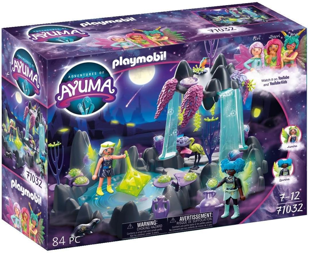 Playmobil 71032 Adventures of Ayuma Moon FAiry Lake with Mystical Waterfall, FAiry-Tale Toy, Fun Imaginative Role-Play, Playset Suitable for Children Ages 7+