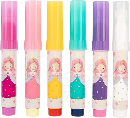 Depesche 12120 Princess Mimi - Magic Marker, Set mit 5 Filzstiften und einem magischen Stift, zum Malen, Schreiben und Verzieren