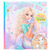Depesche 12414 12479 TOPModel Mermaid Watercolour, Colouring Book with Brush and 15 Underwater Motifs for Painting with Water