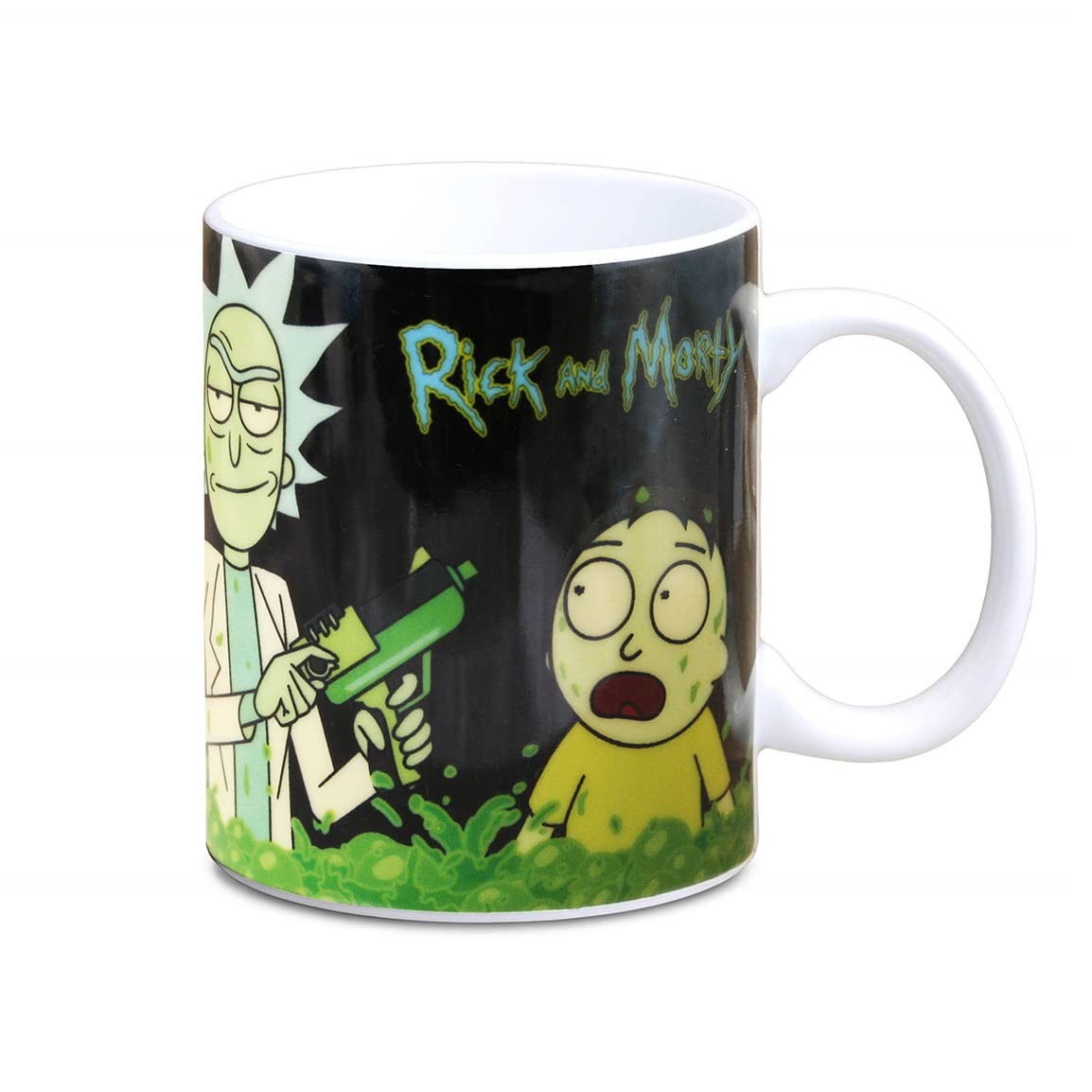 Logoshirt® Rick & Morty - The Acid Vat I Porcelain Coffee Mug, 300 ml I Dishwasher & Microwave Safe I in Coloured Gift Box I Licensed Original Design