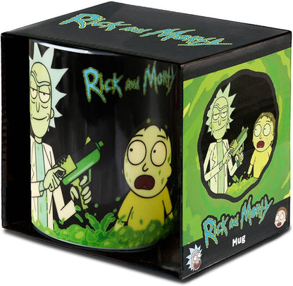 Logoshirt® Rick & Morty - The Acid Vat I Porcelain Coffee Mug, 300 ml I Dishwasher & Microwave Safe I in Coloured Gift Box I Licensed Original Design