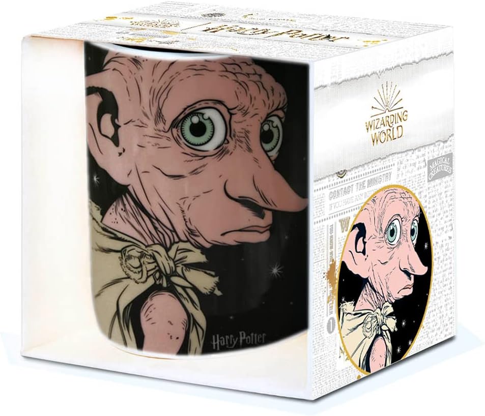 Logoshirt® Harry Potter - Dobby is A Free Elf I Porcelain Coffee Mug, 300 ml I Dishwasher & Microwave Safe I in Coloured Gift Box I Licensed Original Design