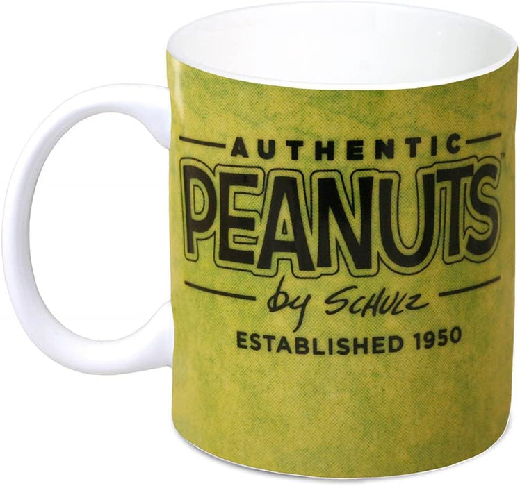 Logoshirt® Peanuts - Snoopy & Woodstock - Authentic Peanuts I Porcelain Coffee Mug, 300 ml I Dishwasher & Microwave Safe I in Coloured Gift Box I Licensed Original Design