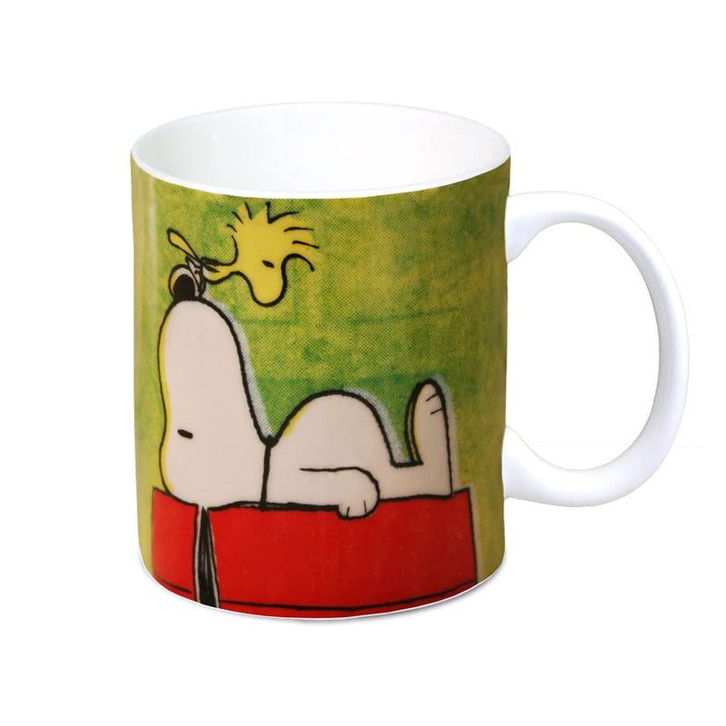 Logoshirt® Peanuts - Snoopy & Woodstock - Authentic Peanuts I Porcelain Coffee Mug, 300 ml I Dishwasher & Microwave Safe I in Coloured Gift Box I Licensed Original Design