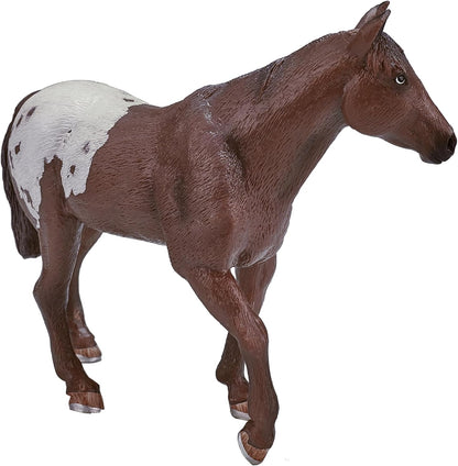 MOJO Appaloosa Stallion Chestnut Horse Farm Animal Model Toy Figure