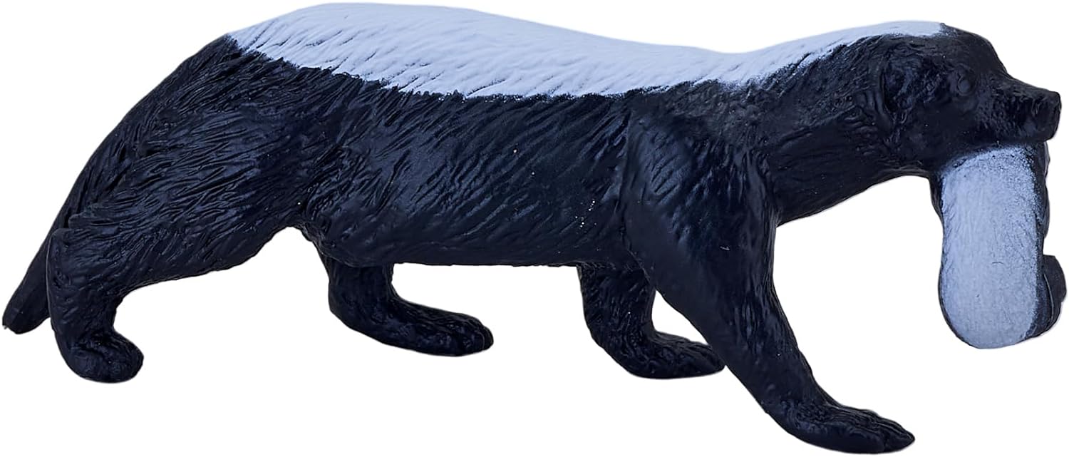 MOJO Honey Badger female with cub Wildlife Animal Model Toy Figure