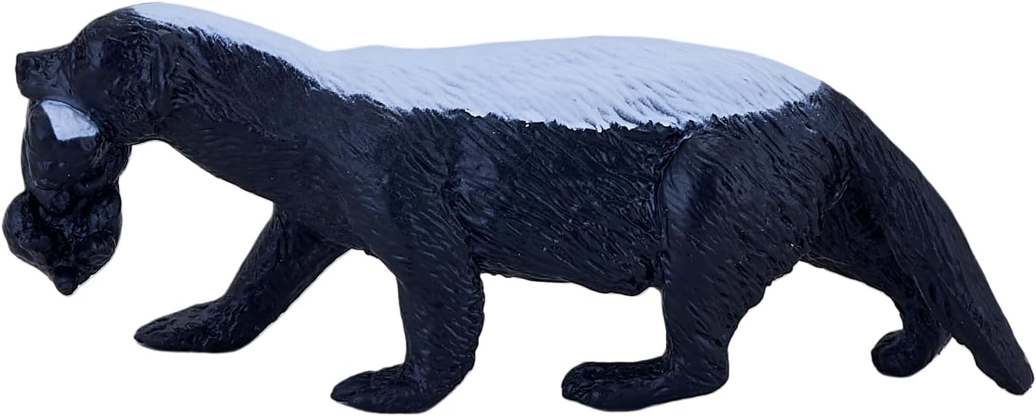 MOJO Honey Badger female with cub Wildlife Animal Model Toy Figure