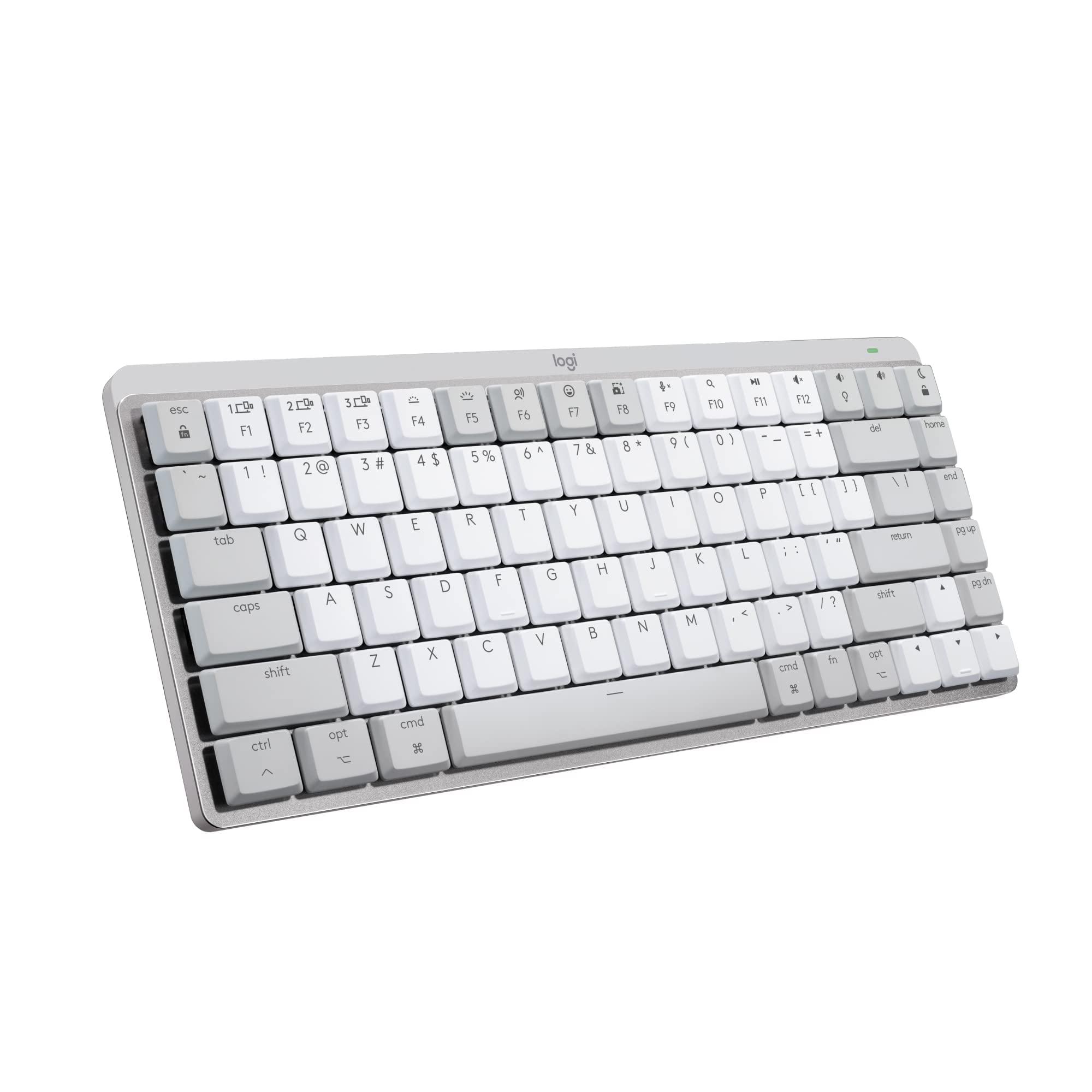 Logitech MX Mechanical Mini for Mac Wireless Illuminated Keyboard, Low-Profile Performance Switches, Tactile Quiet Keys, Backlit, Bluetooth, USB-C, Apple, iPad, QWERTY UK English