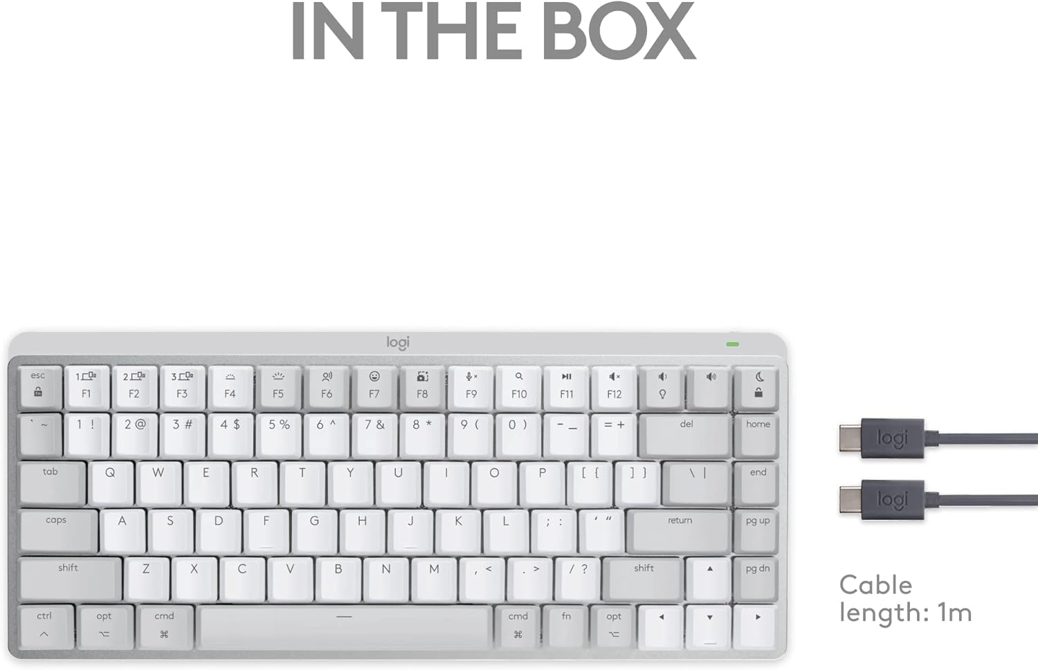Logitech MX Mechanical Mini for Mac Wireless Illuminated Keyboard, Low-Profile Performance Switches, Tactile Quiet Keys, Backlit, Bluetooth, USB-C, Apple, iPad, QWERTY UK English