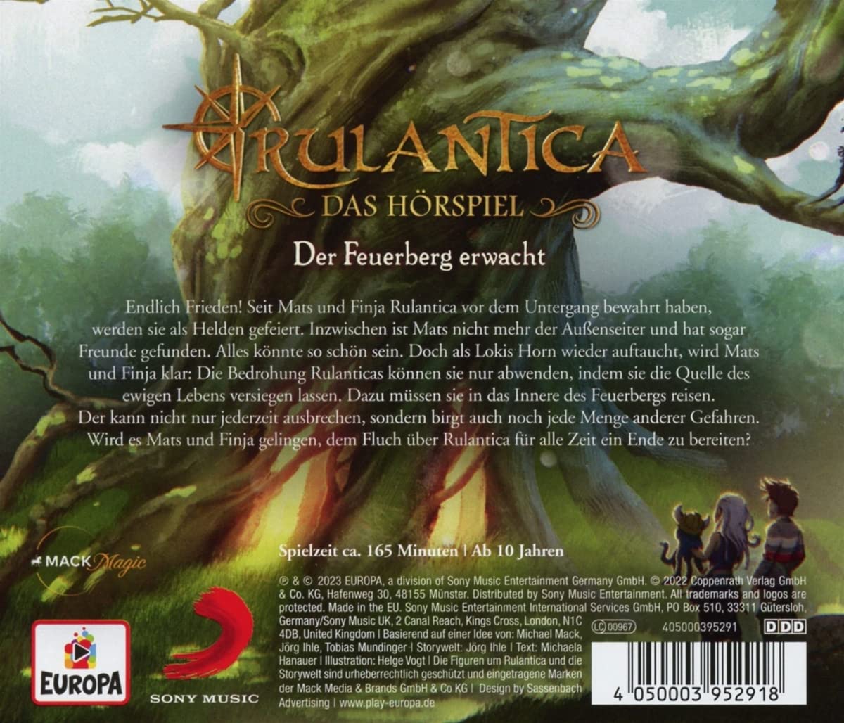 CD Hörspiel: Rulantica Bd. 3 (2 CDs): Der Feuerberg erwacht