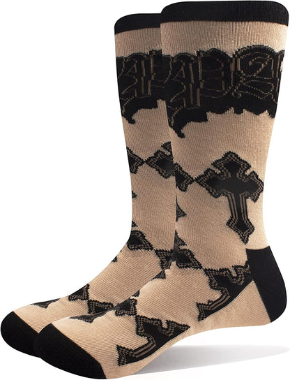 Tupac Ankle Socks Crosses Logo Official Unisex Sand (Uk Size 7-11) Size UK Size 7-11