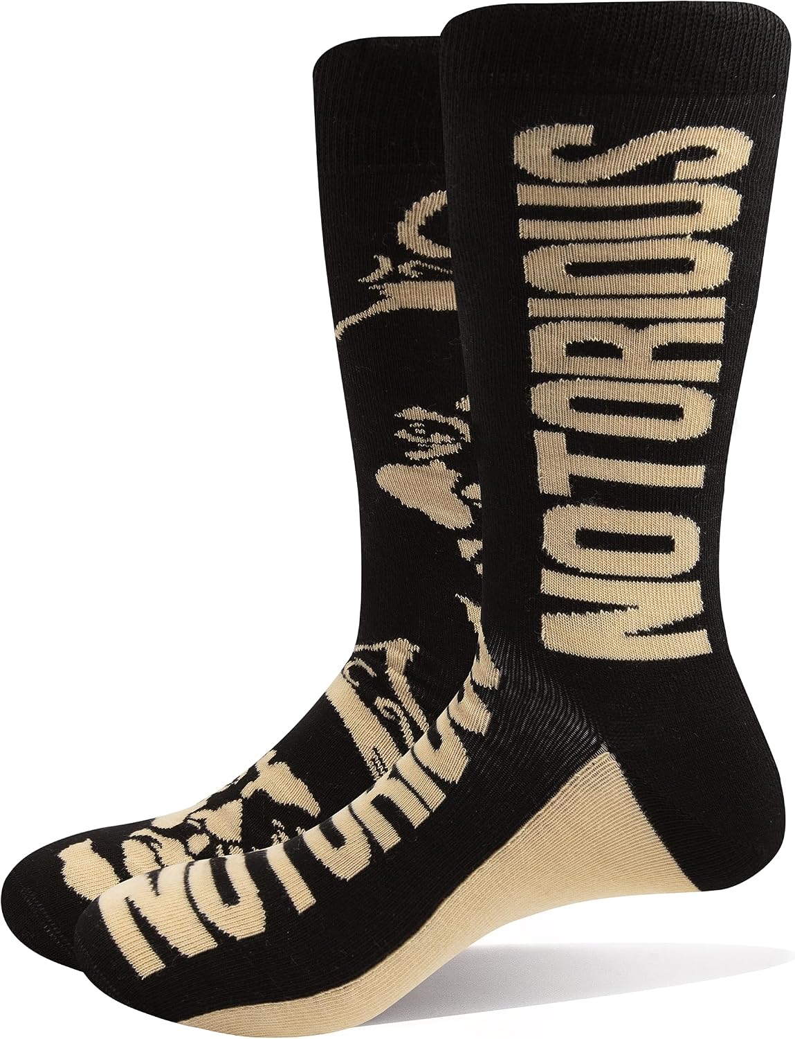 Biggie Smalls - Calcetines al Tobillo Coronas para Adultos Unisex (40,5 EU, 45,5 EU) (Negro, Dorado), Biggie Smalls Socks Gold Crown Logo Official Unisex Black (UK SIZE 7-11) UK Size 7-11, black, UK Size 7-11