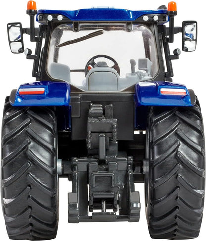 New Holland T6.180 Blue Power Tractor Toy, Farm Toys for Children, New Holland Tractor Toy Compatible with 1:32 Scale Farm Animals and Toys, Suitable for Collectors & Children from 3 Years