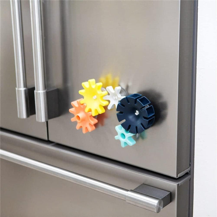 Boon COGS Baby Bath Toys - Gear Themed Sensory Baby Toys for Bathtub - Navy - Ages 12 Months and Up - 5 Count