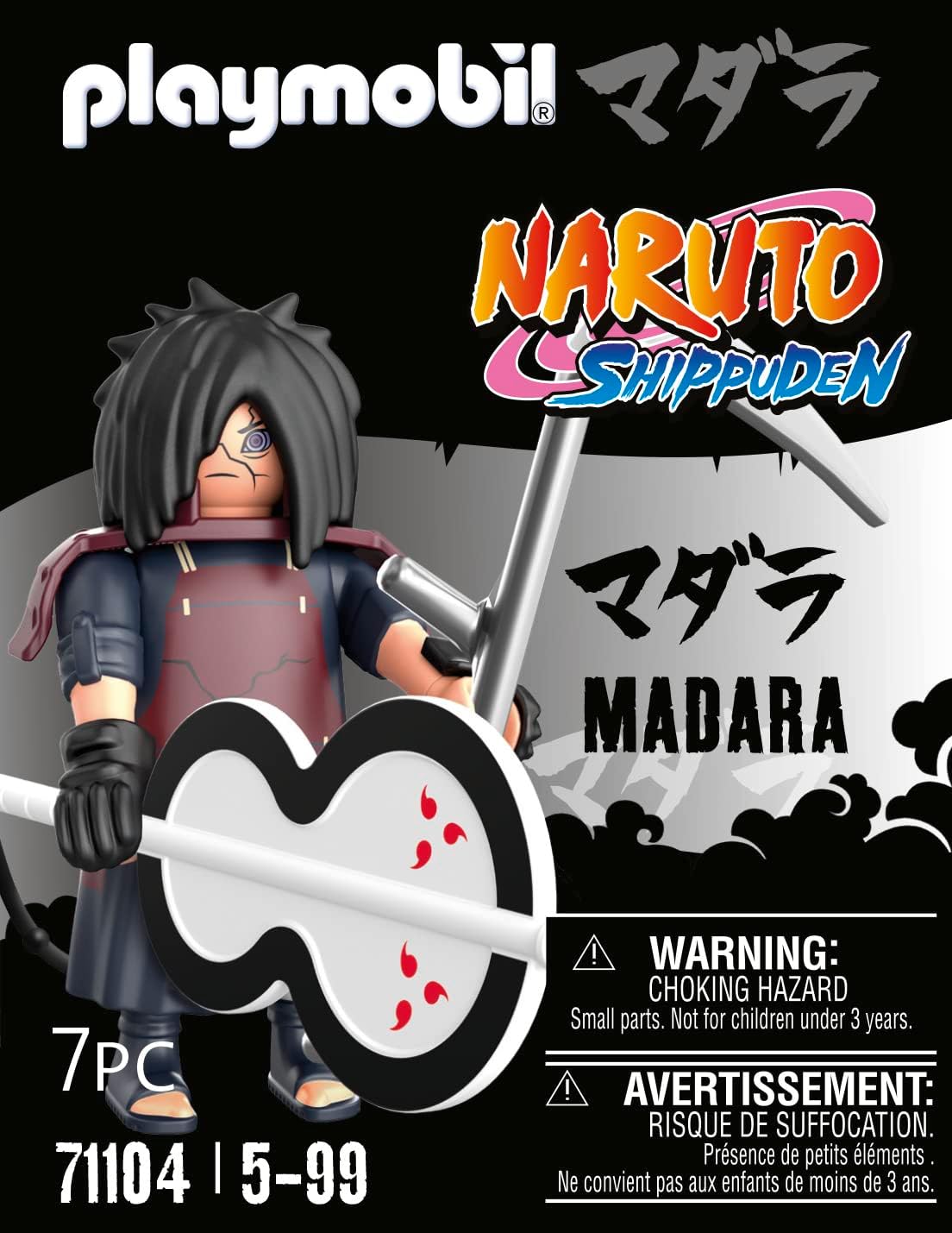 PLAYMOBIL Naruto Shippuden 71104 Madara con Ventaglio Gunbai, per Grandi E Piccoli Appassionati di Manga E Anime, con Dettagliati Accessori, dai 5 Anni in su