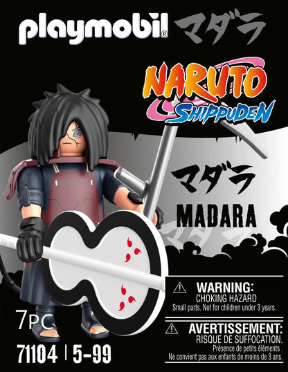 PLAYMOBIL Naruto Shippuden 71104 Madara con Ventaglio Gunbai, per Grandi E Piccoli Appassionati di Manga E Anime, con Dettagliati Accessori, dai 5 Anni in su