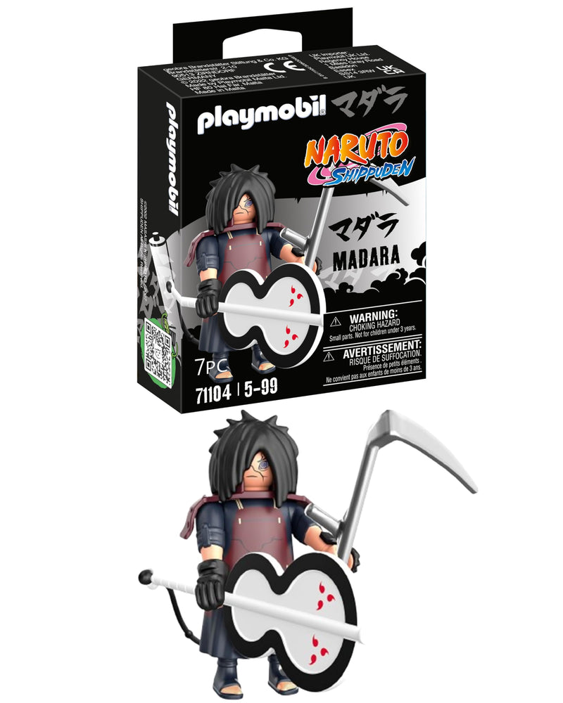 PLAYMOBIL Naruto Shippuden 71104 Madara con Ventaglio Gunbai, per Grandi E Piccoli Appassionati di Manga E Anime, con Dettagliati Accessori, dai 5 Anni in su