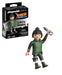 PLAYMOBIL Naruto 71107 Shikamaru in dunkelgrüner Weste mit schwarzer Hose und schwarzen Stiefeln und Kunai, kreativer Spielspaß für Animefans mit tollen Details und authentischen Extras, ab 5 Jahren