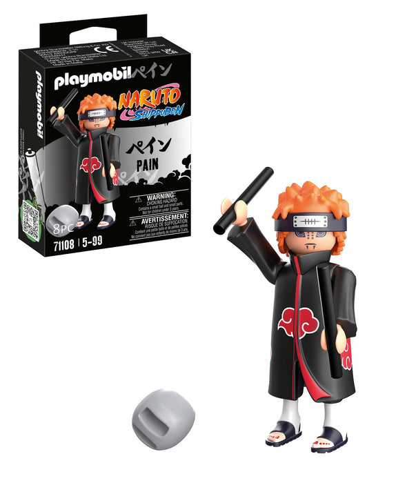 Playmobil 71108 Naruto: Pain Figure Set, Naruto Shippuden Anime Collectors Figure, Playset Suitable for Children and fans 5+ years