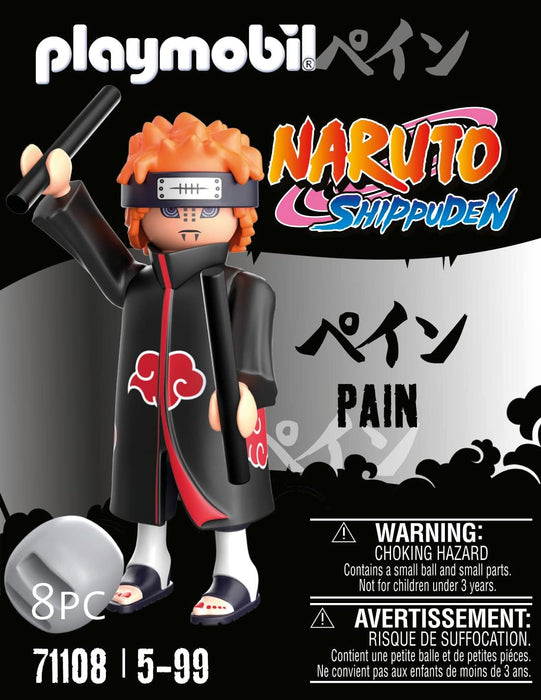 Playmobil 71108 Naruto: Pain Figure Set, Naruto Shippuden Anime Collectors Figure, Playset Suitable for Children and fans 5+ years