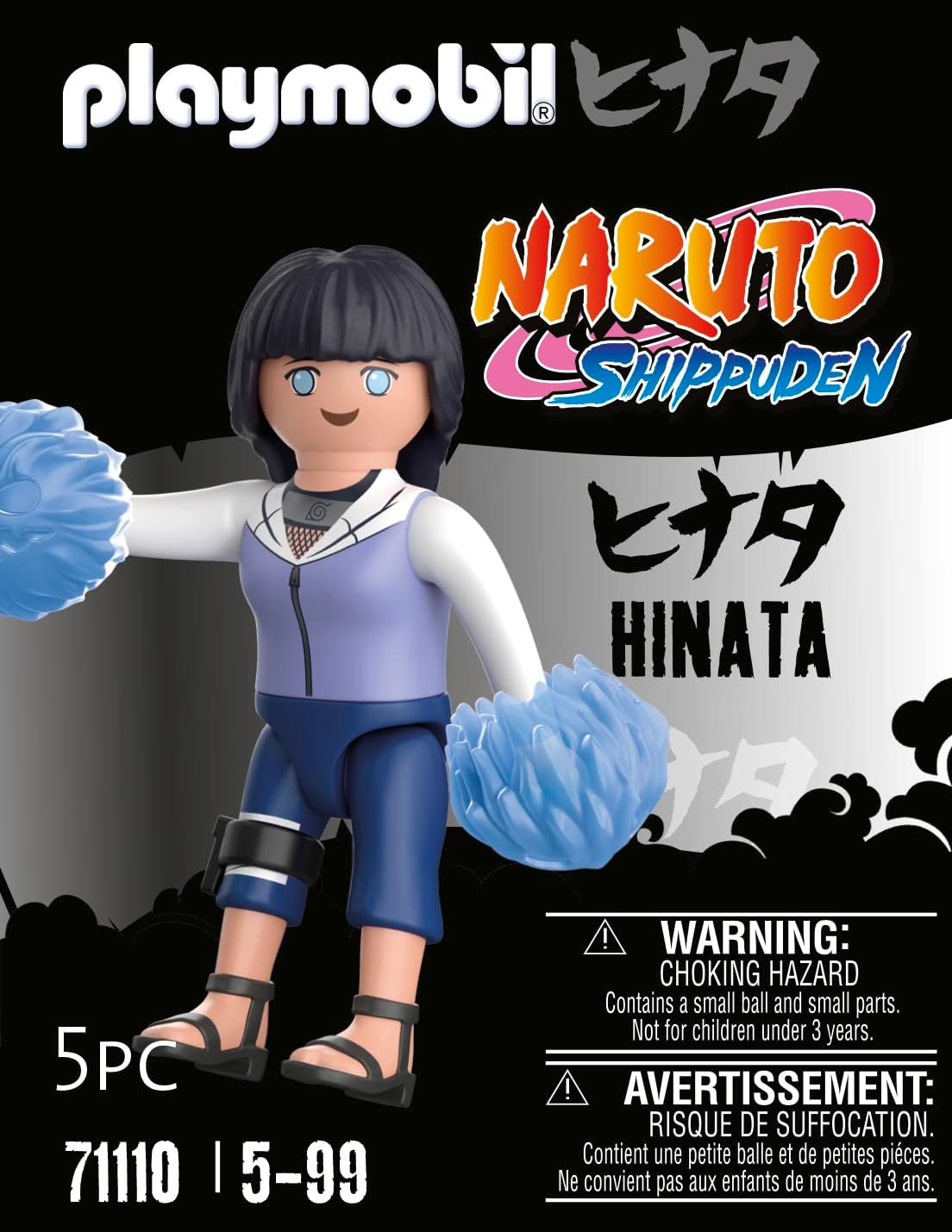 Playmobil 71110 Naruto: Hinata Figure Set, Naruto Shippuden Anime Collectors Figure, Playset Suitable for Children and fans 5+ years