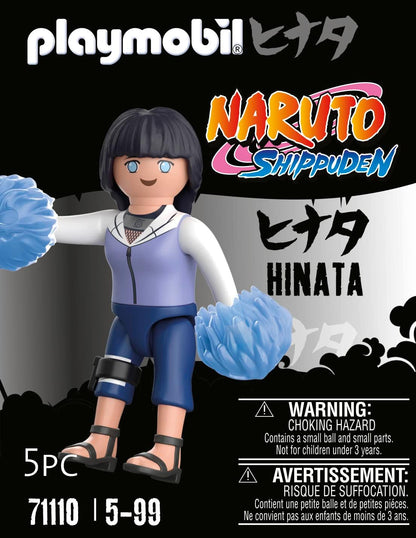 Playmobil 71110 Naruto: Hinata Figure Set, Naruto Shippuden Anime Collectors Figure, Playset Suitable for Children and fans 5+ years