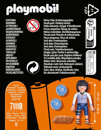 Playmobil 71110 Naruto: Hinata Figure Set, Naruto Shippuden Anime Collectors Figure, Playset Suitable for Children and fans 5+ years