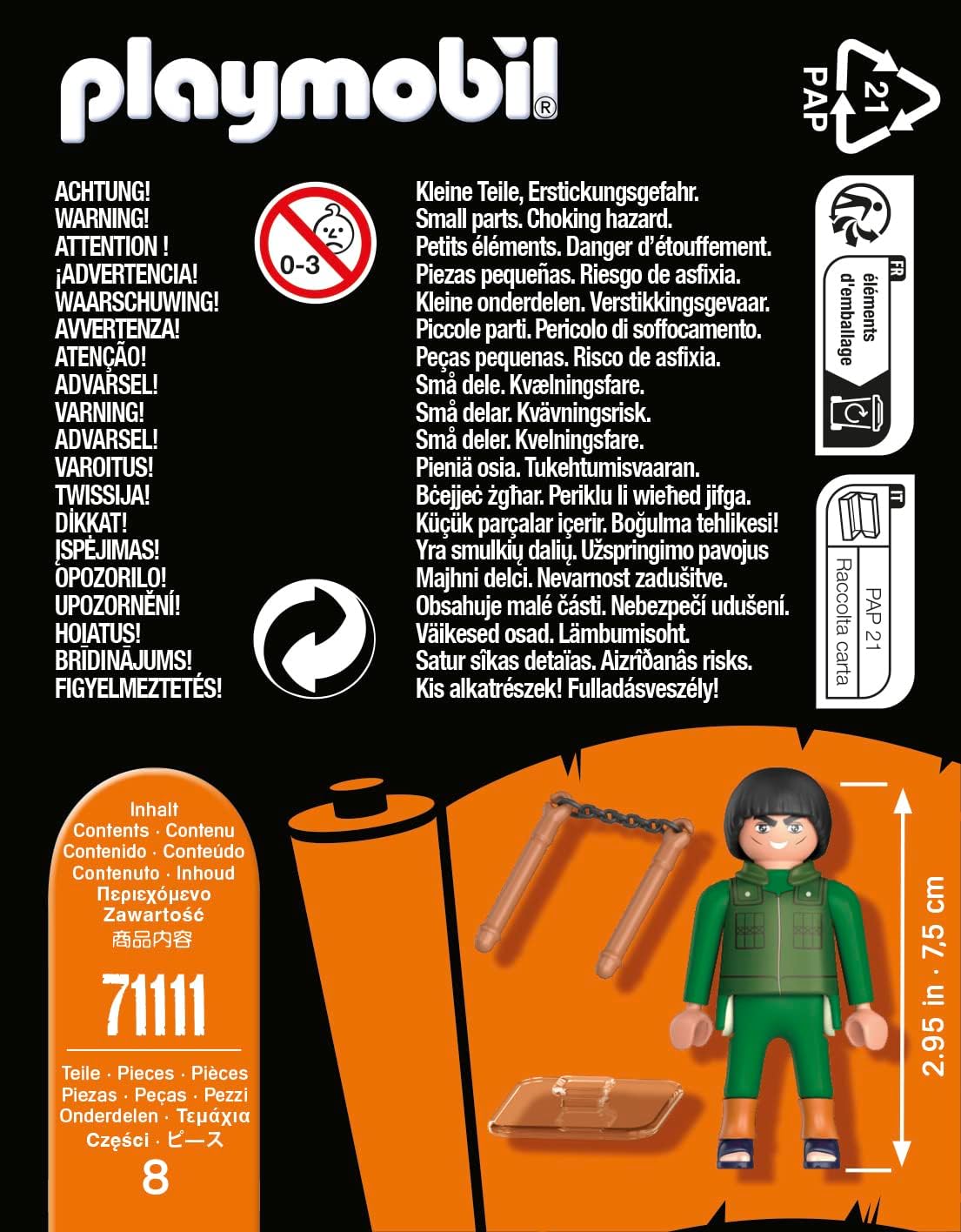 Playmobil 71111 Naruto: Mighty Guy Figure Set, Naruto Shippuden Anime Collectors Figure, Playset Suitable for Children and fans 5+ years