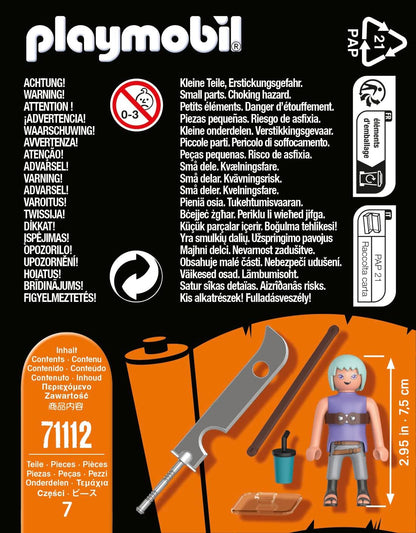 Playmobil 71112 Naruto: Suigetsu Figure Set, Naruto Shippuden Anime Collectors Figure, Playset Suitable for Children and fans 5+ years