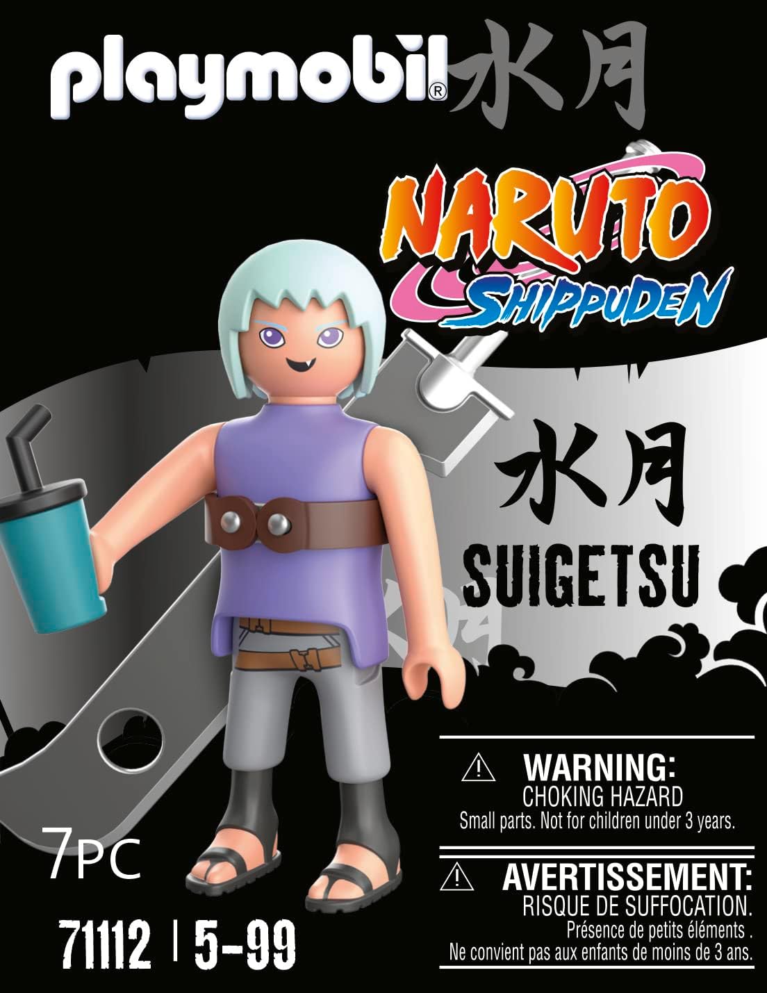 Playmobil 71112 Naruto: Suigetsu Figure Set, Naruto Shippuden Anime Collectors Figure, Playset Suitable for Children and fans 5+ years